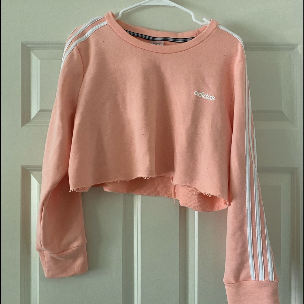 Adidas cropped sweatshirt!